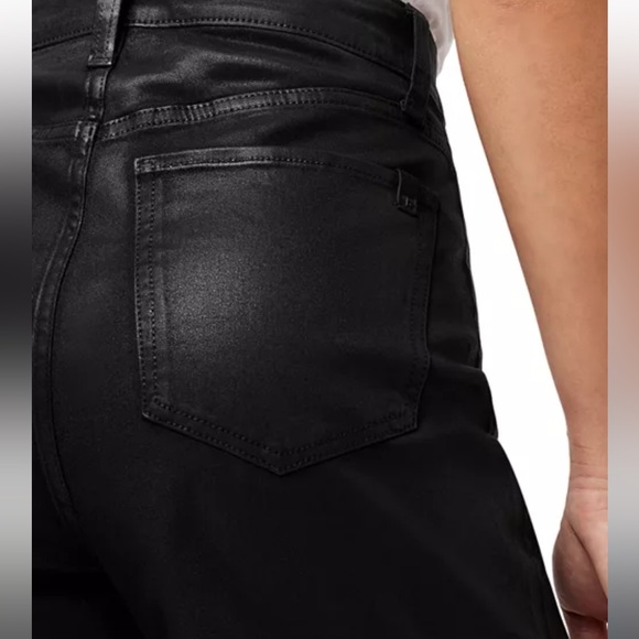 JOES THE MIA PETITE HIGH RISE WIDE LEG COATED JEANS IN BLACK SIZE 26 - Picture 7 of 7